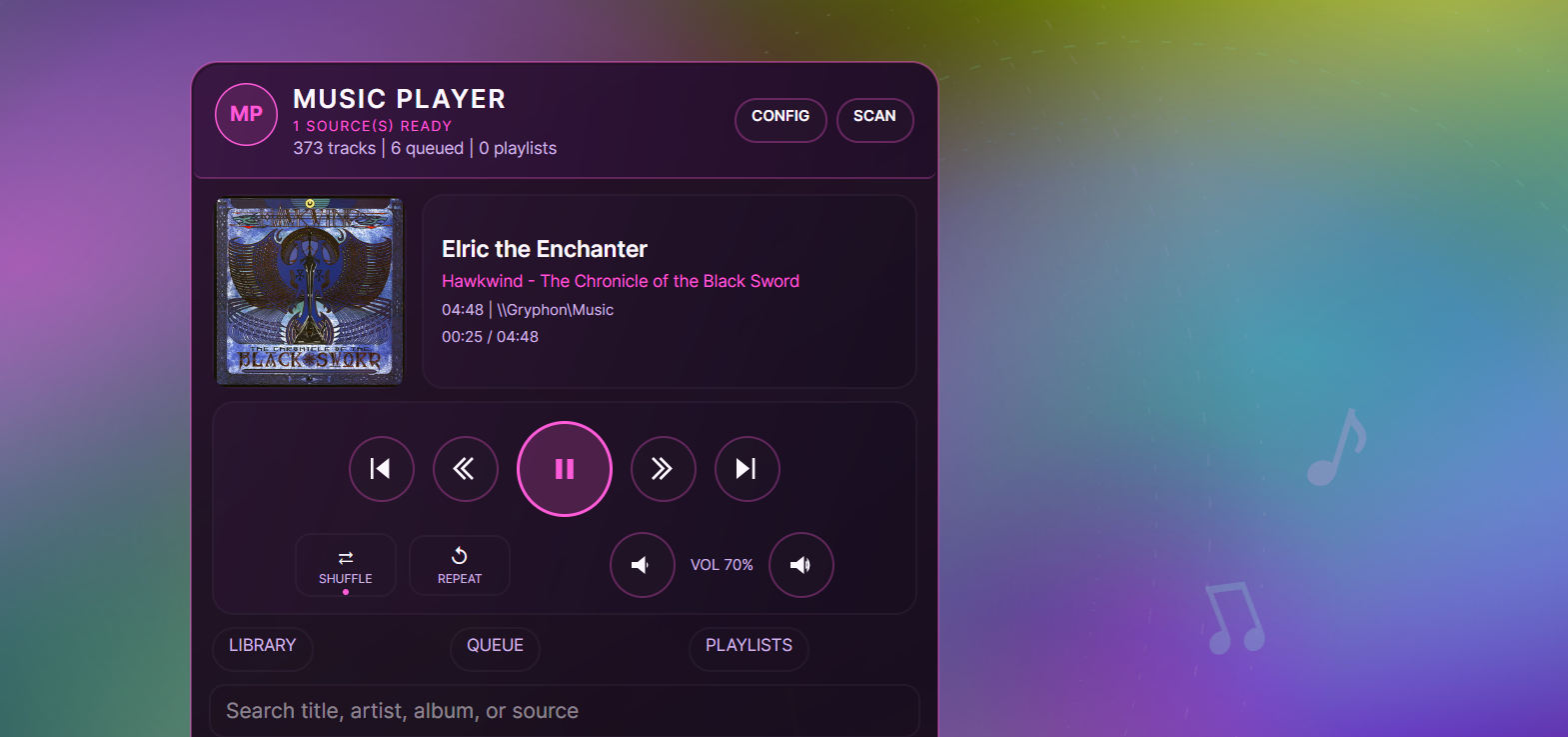 Music Scene Layout