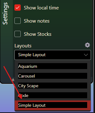 Select Layout